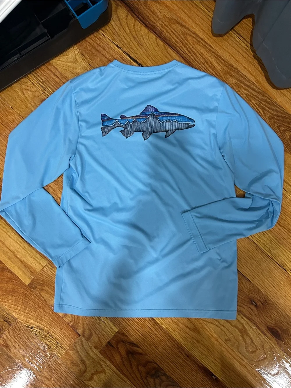 Patagonia Men's Long-Sleeve Rash Guard - Sky Blue